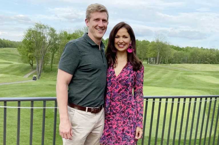 Rebeccah Heinrichs With Husband